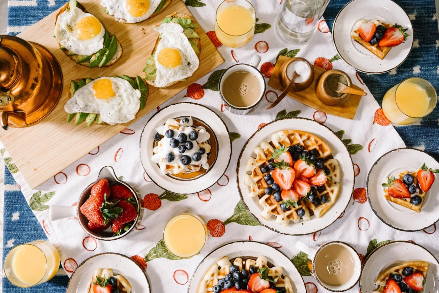 Weekend breakfast spread at Mensa
